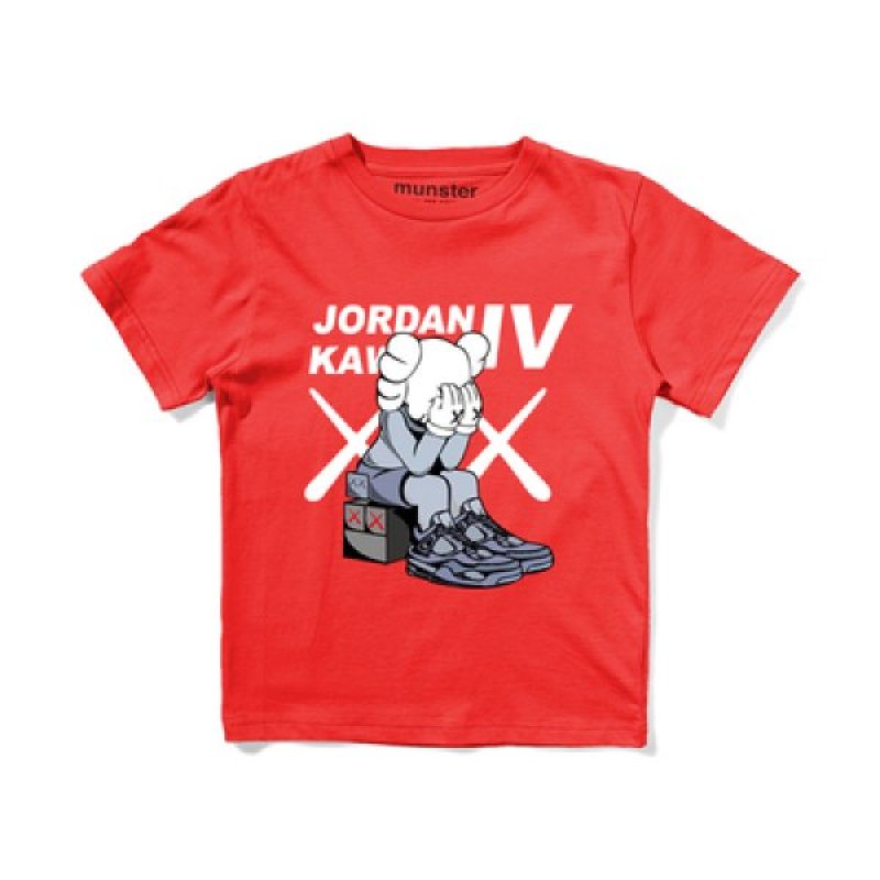 画像5: Kids Unisex Kaws Print T-shirt From kids to adults ユニセックス 男女キッズ兼用 ファミリー用 カウズ 半袖Tシャツ 子供服 (5)