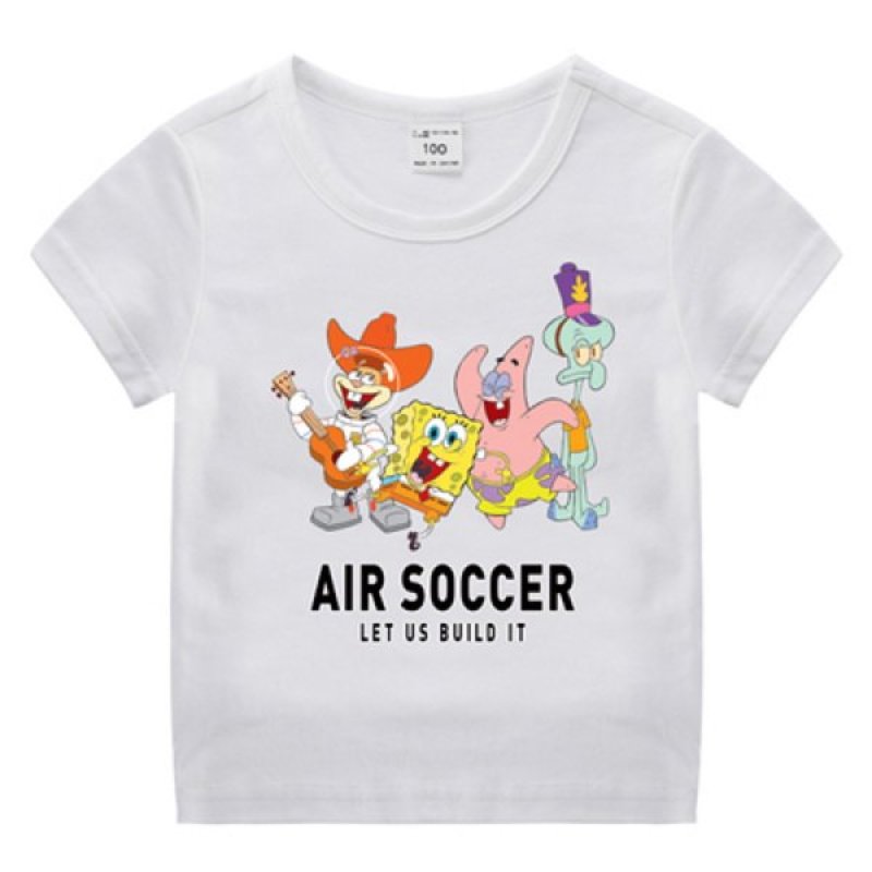 画像3: Kids Unisex SpongeBob Happy Companion Print T-shirt From kids to adults ユニセックス 男女キッズ兼用スポンジボブゆかいな仲間たちプリント半袖Tシャツ (3)