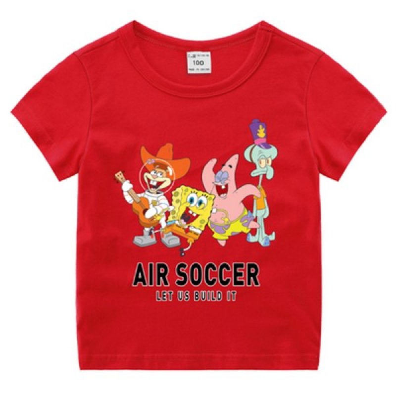 画像5: Kids Unisex SpongeBob Happy Companion Print T-shirt From kids to adults ユニセックス 男女キッズ兼用スポンジボブゆかいな仲間たちプリント半袖Tシャツ (5)