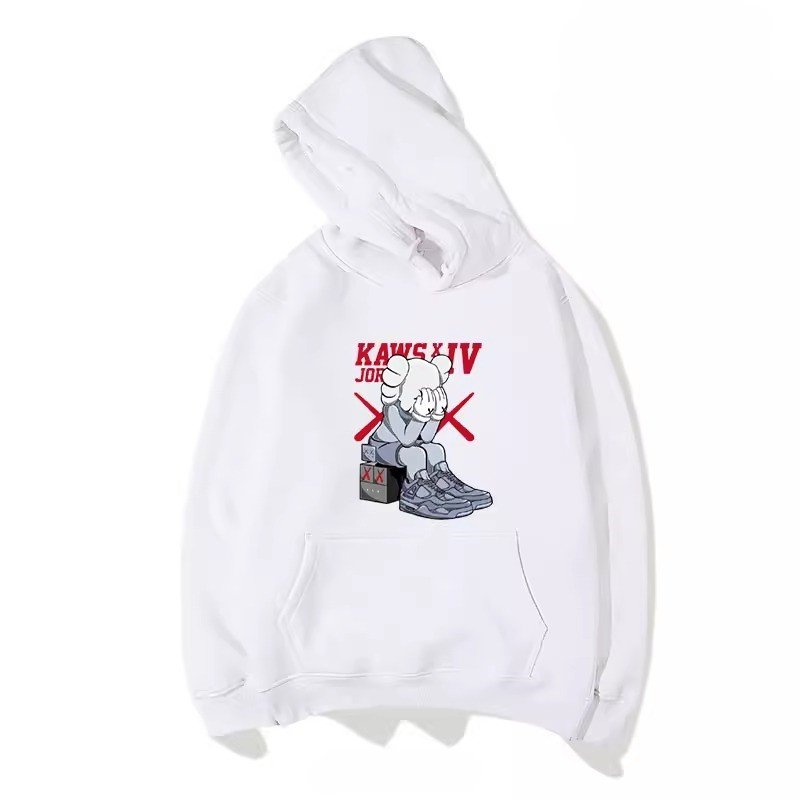 画像3: NEW!! Unisex Kaws × AJ4 Sneaker Shoes Design Hoodie Hoody Sweat Shirt ユニセックス 男女兼用 カウズ × AJ4 デザイン フーディ パーカー スウェット (3)