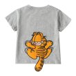 画像1: Baby Kids Unisex Garfield 3D Tshirts 男女兼用 ベビーキッズ ガーフィールド アップリケ半袖 Tシャツ 子供服 (1)