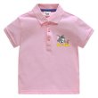 画像2: Tom and Jerry One Point Embroidered Polo Shirt kids 　ユニセックス 男女キッズ兼用 トム＆ジェリー ワンポイント刺繍半袖ポロシャツ (2)