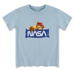 画像4: Kids Unisex nasa x bear teddy bear Print T-shirt From kids to adults ユニセックス 男女キッズ兼用 ナサ×テディベア熊半袖Tシャツ 子供服 (4)
