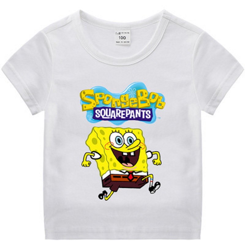 画像2: Kids Unisex Spongebob Tshirts  キッズ 男女兼用スポンジボブ 半袖 Tシャツ  (2)