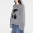 画像4: cherry braided pullover Round Neck Pullover Sweater　ユニセックス男女兼用チェリー編み込みラウンドネックプルオーバーセーター (4)