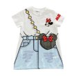 画像1: Kids Disney Minnie mouse Trompe l'oeil Print Dress kids to adults キッズ ディズニー ミニーマウス ミニーちゃん だまし絵 ワンピース 親子コーデ (1)