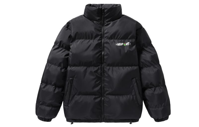 画像4: HELIPORT BRAND Big Cactus Print down  jacket ユニセックス 男女兼用 ビッグカクタス バックプリント ダウンコートジャケット ブルゾン 背面プリント (4)