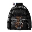 画像2: NASA×Half Monogram Bear leather down  jacket　ユニセックス 男女兼用NASAナサ×ハーフモノグラムベア レザーダウンコートジャケット ブルゾン　バックプリント　背面プリント (2)