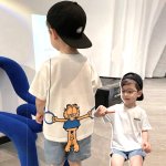 画像3: Baby Kids Unisex Garfield 3D Tshirts 男女兼用 ベビーキッズ ガーフィールド アップリケ半袖 Tシャツ 子供服 (3)
