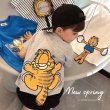 画像2: Baby Kids Unisex Garfield 3D Tshirts 男女兼用 ベビーキッズ ガーフィールド アップリケ半袖 Tシャツ 子供服 (2)