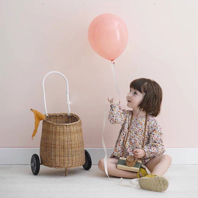 Kids Hand-woven basket shooting cart キッズ 子供 北欧