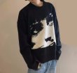 画像4: Unisex portrait jacquard knitted sweater　ユニセックス 男女兼用  ポートレート写真編み込みセーター (4)
