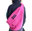 画像3: Woman’s 333 polar fleece multi-pocket crossbody hobo bag shoulder bag 333マルチポケットフリースクロスボディーショルダーバッグ (3)