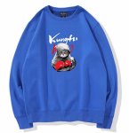 画像1: boxing cat print round neck sweat shirt ユニセックス 男女兼用ボクシングキャットプリント スウェット トレーナー (1)