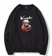 画像3: boxing cat print round neck sweat shirt ユニセックス 男女兼用ボクシングキャットプリント スウェット トレーナー (3)