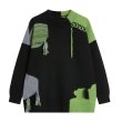 画像2: Unisex color block tassel pullover sweater　ユニセックス 男女兼用 カラーブロックタッセルプルオーバセーター (2)