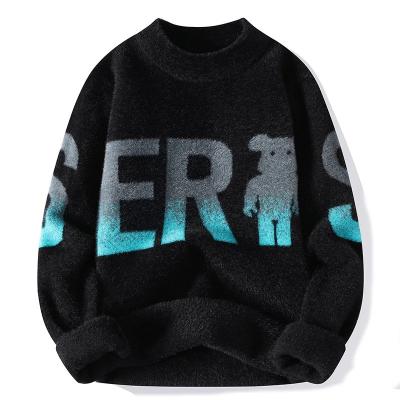 画像1: SALE セール Unisex Bearbrick x kaws warm sweater　ユニセックス 男女兼用 ベアブリック×カウズウォームセーター (1)