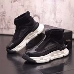 画像4: Unisex High-top leather Martin boots sneakers shoes 男女兼用 ユニセックスエラスティックレザーハイカットブーツスニーカー シューズ (4)