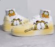 画像3: Unisex garfield print lace up leather sneakers shoes 男女兼用 ユニセックスガーフィールドプリント レースアップレザースニーカーシューズ (3)