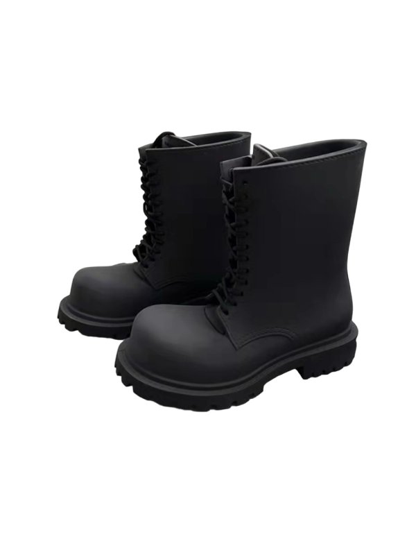 画像2: MEN'S STEROID BOOT IN BLACK ユニセックス 男女兼用 ステロイドブーツインブラック (2)