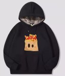 画像5: wow potato fries print Hoodie sweater  ユニセックス 男女兼用 フライドポテトプリント 起毛フーディスウェットパーカー (5)