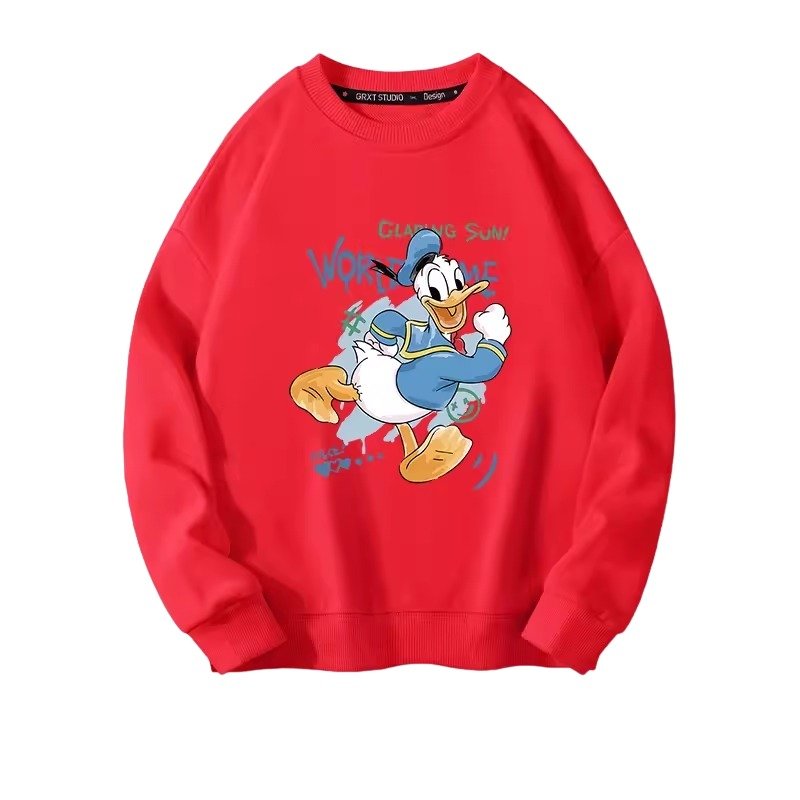 画像6: Donald Duck or Daisy Duck Pullover  sweater  ユニセックス男女兼用 お揃い オソロ カップル コーデ ドナルドダック or デイジーダック スウェット プルオーバー トレーナー (6)