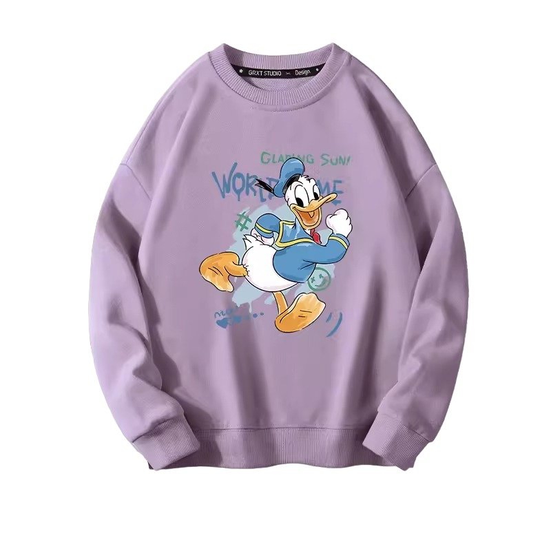 画像5: Donald Duck or Daisy Duck Pullover  sweater  ユニセックス男女兼用 お揃い オソロ カップル コーデ ドナルドダック or デイジーダック スウェット プルオーバー トレーナー (5)