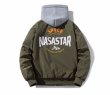 画像3: NASA astronaut× nasa star embroidery  MA-1 baseball jacket stadium jacket baseball uniform jacket blouson  ユニセックス 男女兼用 NASAナサ×ナサスター刺繍スタジアムジャンパー ダウンジャケット スタジャン MA-1 ボンバー ジャケット ブルゾン (3)