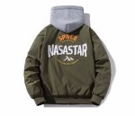 画像3: NASA astronaut× nasa star embroidery  MA-1 baseball jacket stadium jacket baseball uniform jacket blouson  ユニセックス 男女兼用 NASAナサ×ナサスター刺繍スタジアムジャンパー ダウンジャケット スタジャン MA-1 ボンバー ジャケット ブルゾン (3)