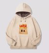 画像3: wow potato fries print Hoodie sweater  ユニセックス 男女兼用 フライドポテトプリント 起毛フーディスウェットパーカー (3)