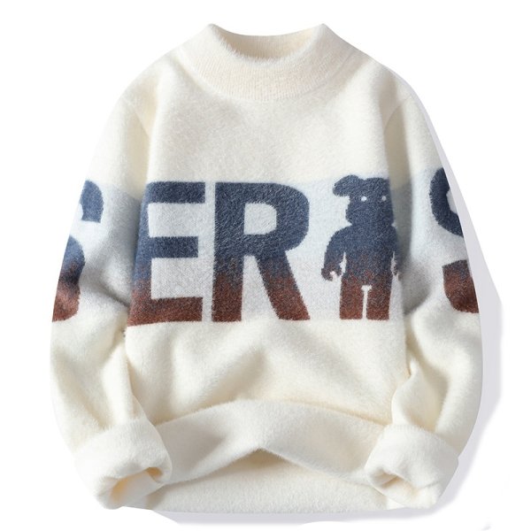 画像1: Unisex Bearbrick x kaws warm sweater　ユニセックス 男女兼用 ベアブリック×カウズウォームセーター (1)