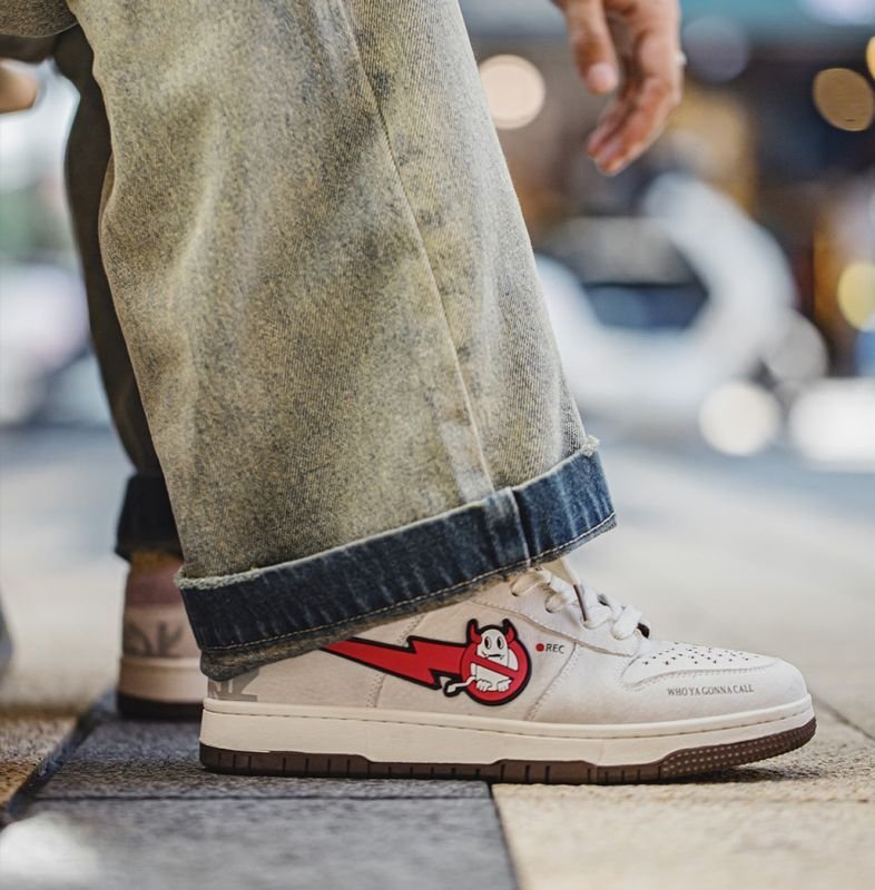 画像5: Little Devil Little Monster leather lace up sneakers shoes 男女兼用 ユニセックスリトルモンスターデビルレザーレースアップレザースニーカーシューズ (5)