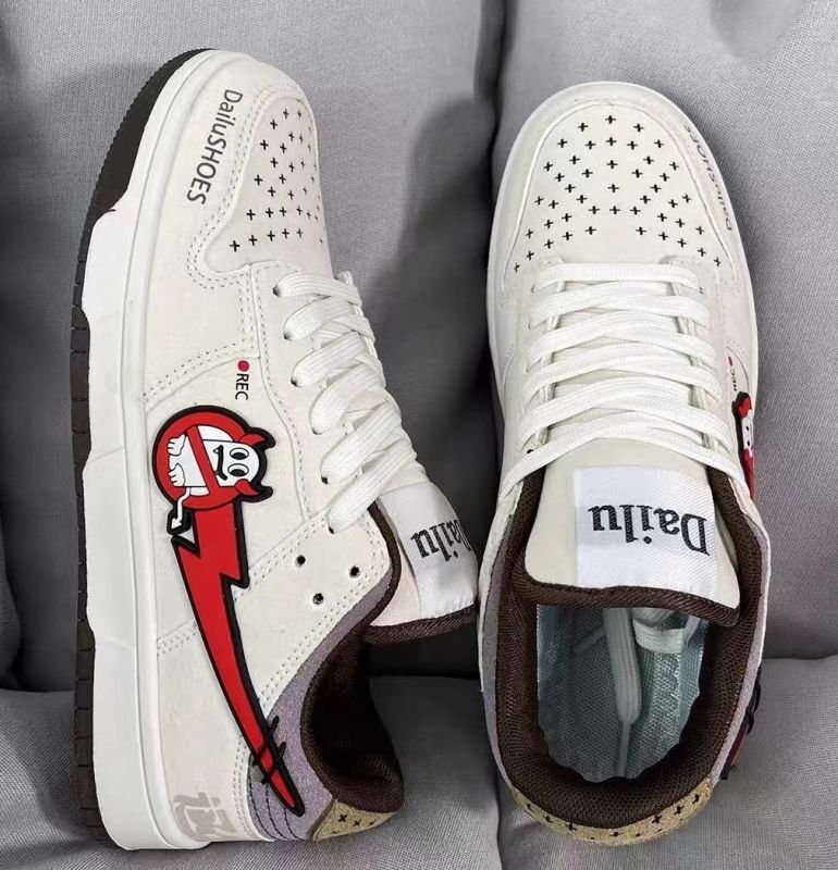 画像3: Little Devil Little Monster leather lace up sneakers shoes 男女兼用 ユニセックスリトルモンスターデビルレザーレースアップレザースニーカーシューズ (3)