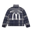 画像4: McDonald's Print cotton-padded jacketsdown  jacket　ユニセックス 男女兼用Mプリントチェックプリントダウンコートジャケット ブルゾン　 (4)