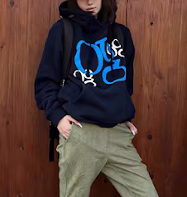 画像6: GO×Go×GO logoPrint  pullover hoodie hoody   ユニセックス 男女兼用 3GOプリント パーカー フーディ プルオーバースウェット トレーナー (6)