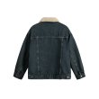 画像5: sherpa denim  jacket　ユニセックス 男女兼用デニムファーカラージャケットGジャン ブルゾン　 (5)