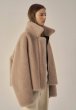 画像5:  reversible thickened sheepskin Leather& lamb plush long Coat リバーシブルレザー＆ラムファーショート丈ジャケット (5)