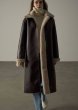 画像9:  reversible thickened sheepskin Leather& lamb plush long Coat リバーシブルレザー＆ラムファーロング丈コート ジャケット (9)