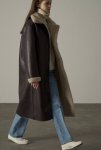 画像8:  reversible thickened sheepskin Leather& lamb plush long Coat リバーシブルレザー＆ラムファーロング丈コート ジャケット (8)