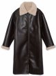 画像10:  reversible thickened sheepskin Leather& lamb plush long Coat リバーシブルレザー＆ラムファーロング丈コート ジャケット (10)