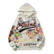 画像1: Unisex SM × TM Graff Pullover Hoodie ユニセックス 男女兼用 グラフィック プリント プルオーバー　フーディ　パーカー　スウェット (1)