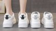 画像5: kaws bear leatherlace up sneakers shoes 男女兼用 ユニセックスカウズベアレザー レースアップレザースニーカーシューズ (5)