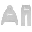 画像3: Unisex letter printed Hoodie ∔ Pant ₌ Set Up  ユニセックス 男女兼用  レタープリントセットアップ 上下 フーディスウェット ジョガーパンツ (3)