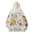 画像2: Unisex SM × TM Graff Pullover Hoodie ユニセックス 男女兼用 グラフィック プリント プルオーバー　フーディ　パーカー　スウェット (2)