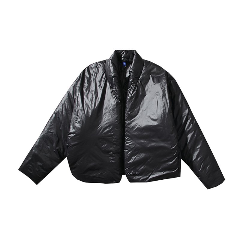 画像2: Unisex YG Round Down Jacket Black or Blue ユニセックス 男女兼用 ラウンド ダウン ジャケット  ブルゾン (2)