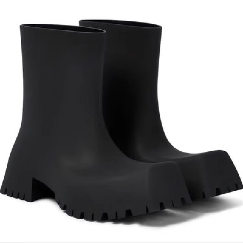 画像1: Unisex Rubber square head TROOPER Boots Martin boots　ユニセックス男女兼用ラバートルーパーブーツマーティンブーツ　レインブーツ (1)