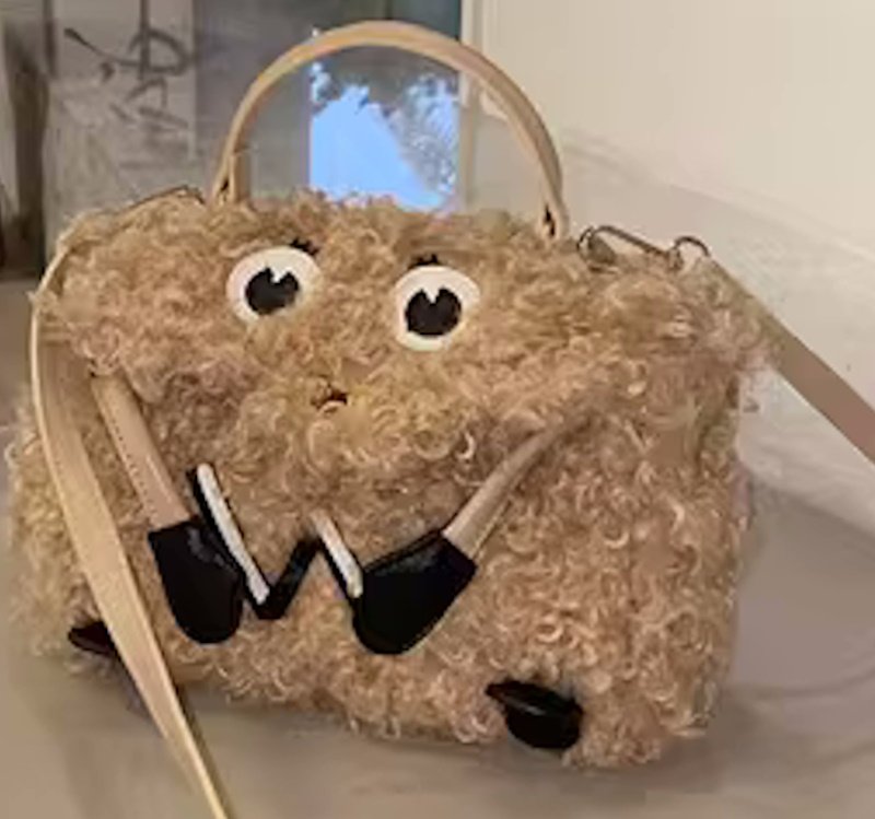 画像11: Woman’s mongolian fur monster tote shoulder bag doll bag モンゴリアン ファーモンスター トートショルダーバッグ (11)