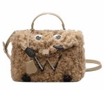 画像1: Woman’s mongolian fur monster tote shoulder bag doll bag モンゴリアン ファーモンスター トートショルダーバッグ (1)