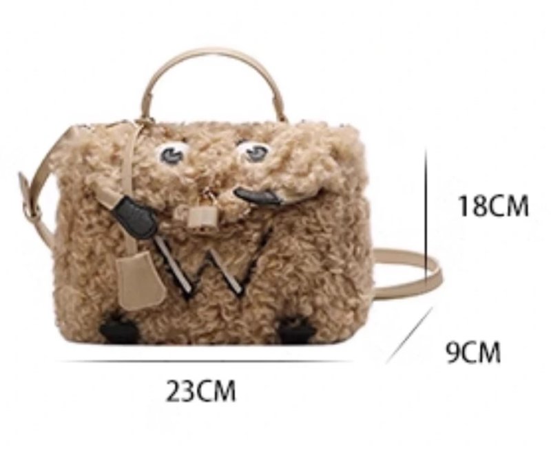 画像12: Woman’s mongolian fur monster tote shoulder bag doll bag モンゴリアン ファーモンスター トートショルダーバッグ (12)