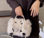 画像6: Woman’s mongolian fur monster tote shoulder bag doll bag モンゴリアン ファーモンスター トートショルダーバッグ (6)